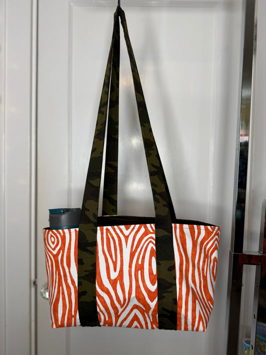 Wood Grain Mini Tote Bag