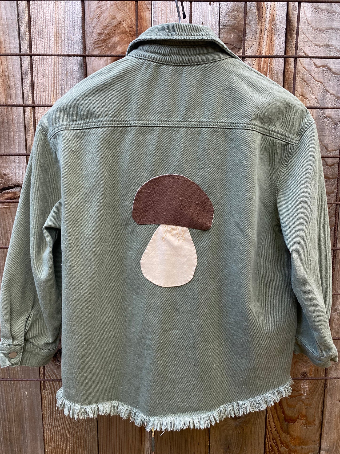 Bolete - Sage Green Jacket with Pockets - Large