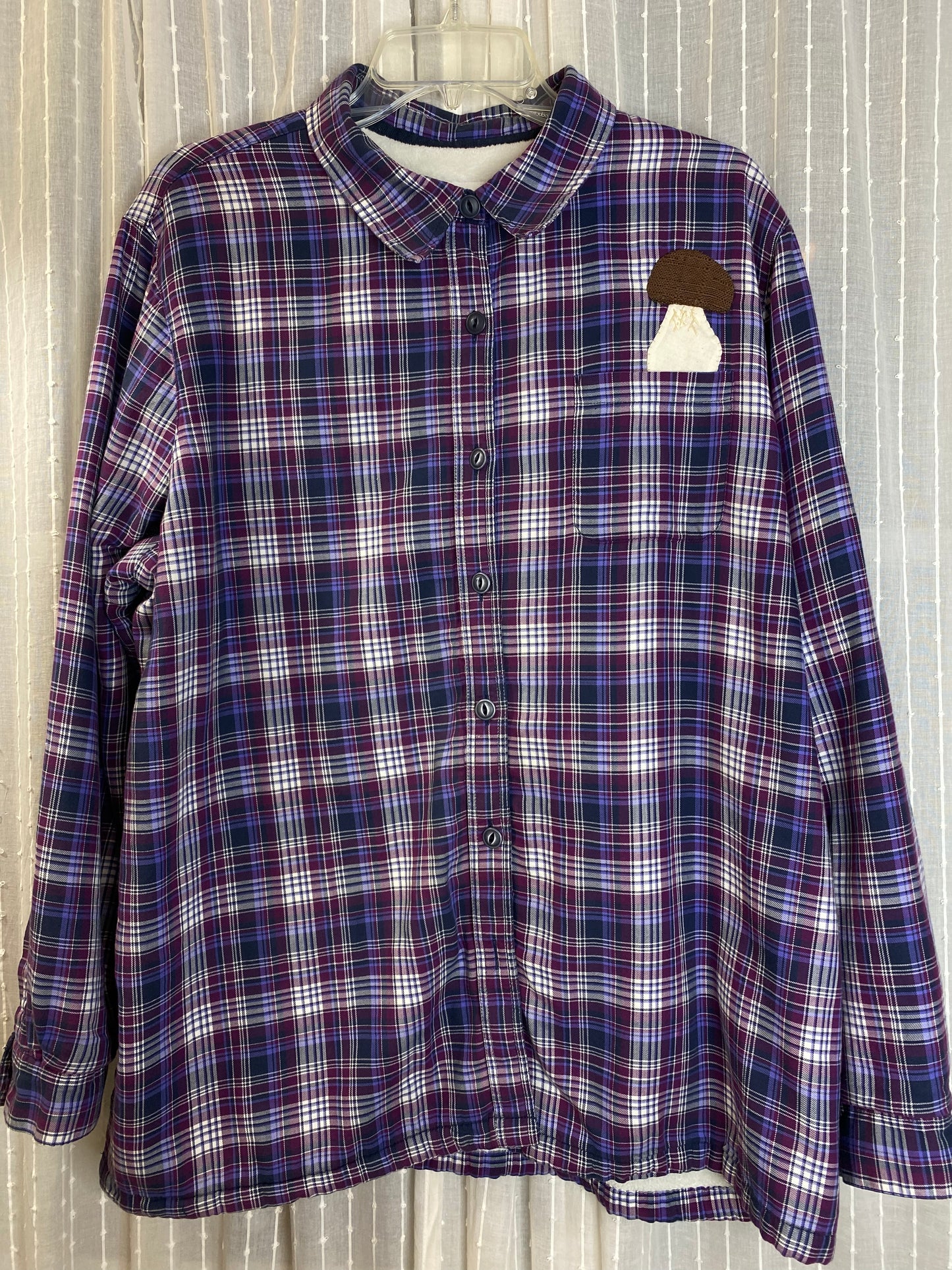 Amanita gemmata and Bolete, Insulated Flannel, Large