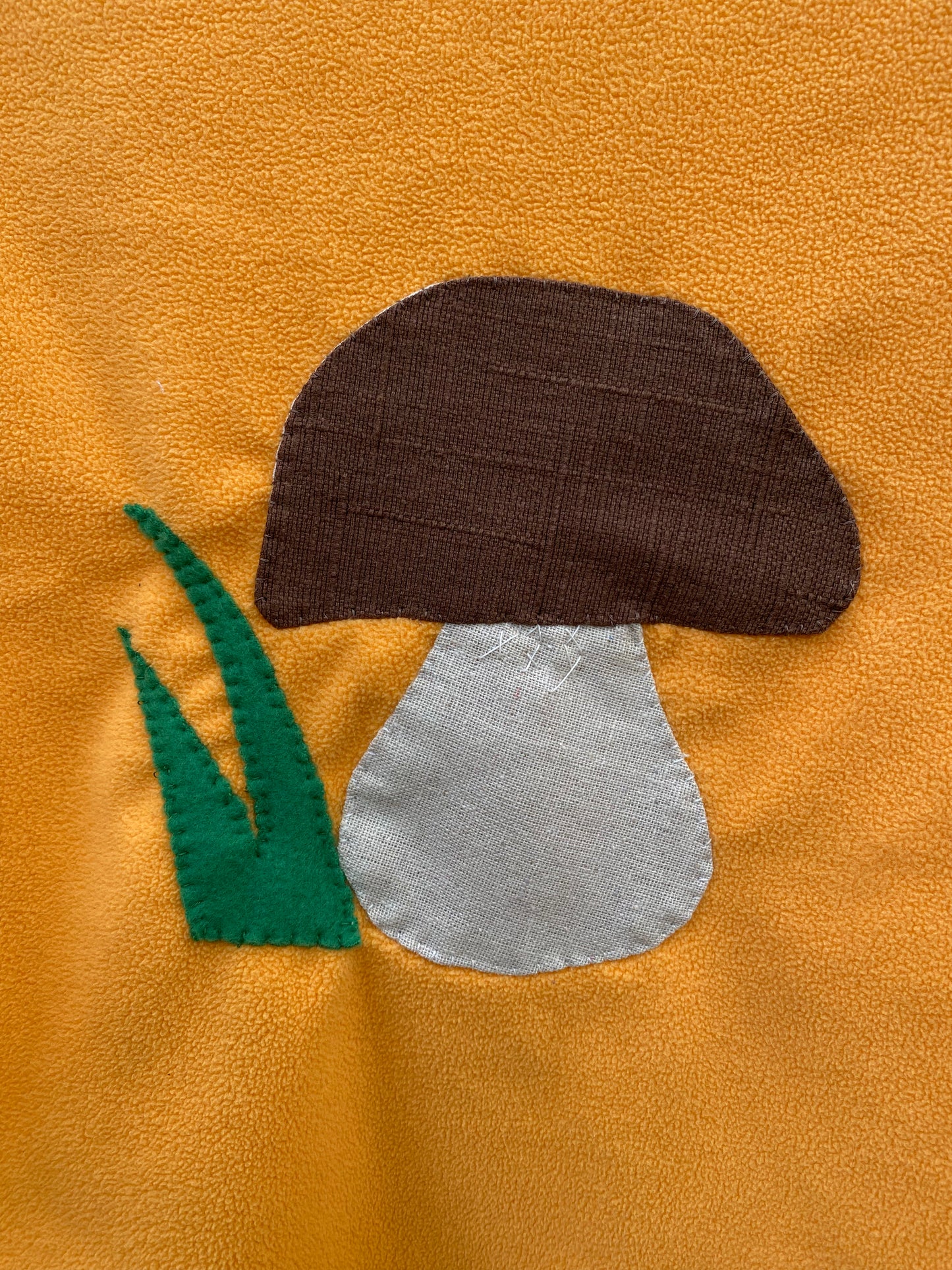 Bolete and Amanita Fleece top, Small
