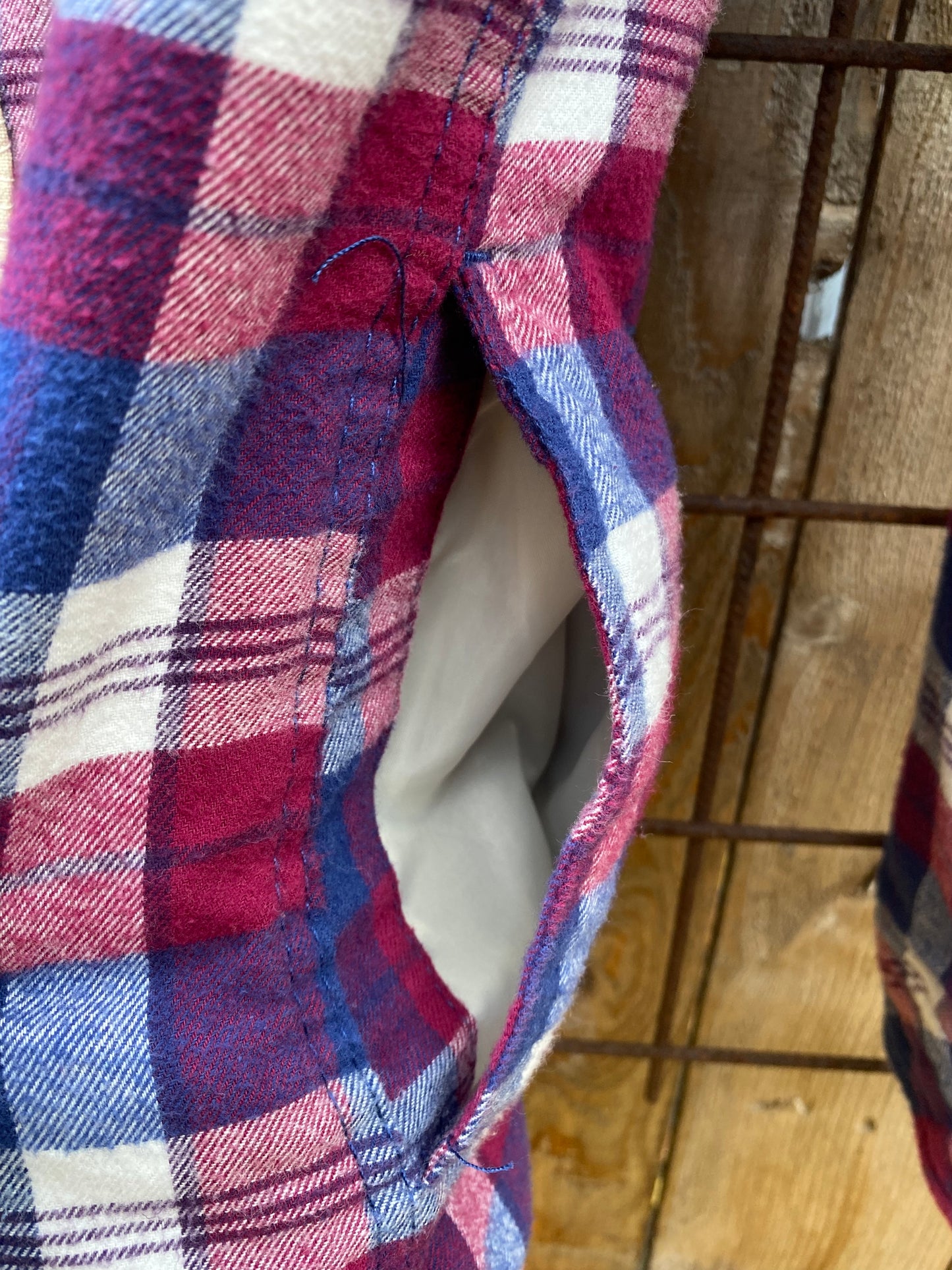 Bolete and Amanita Insulated Flannel Hoodie with Pockets, Women's Medium