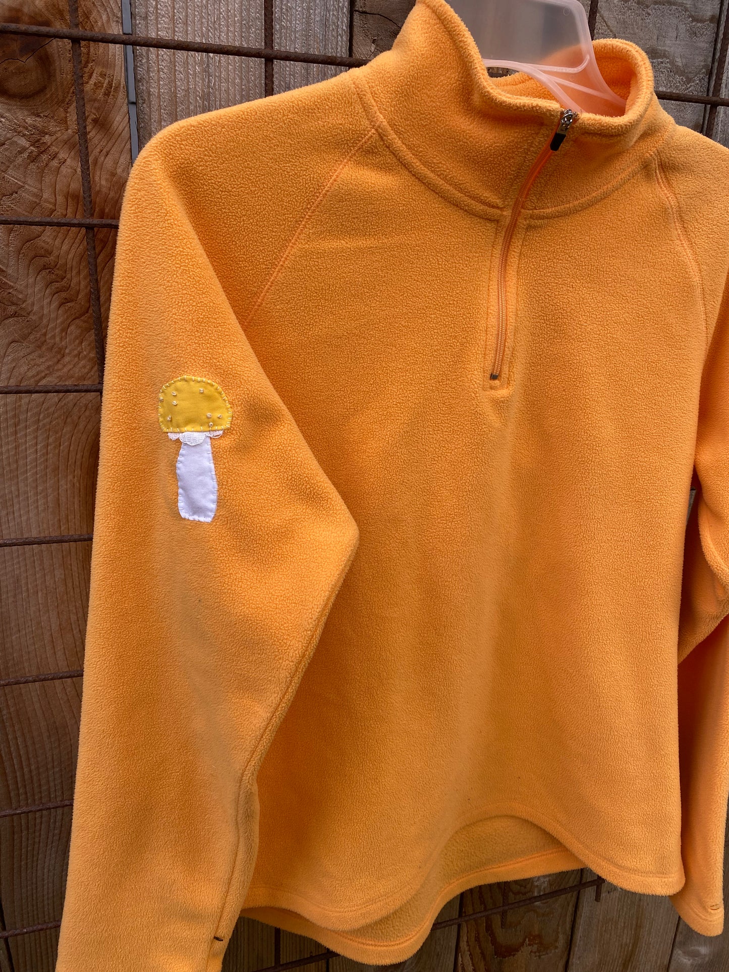 Bolete and Amanita Fleece top, Small