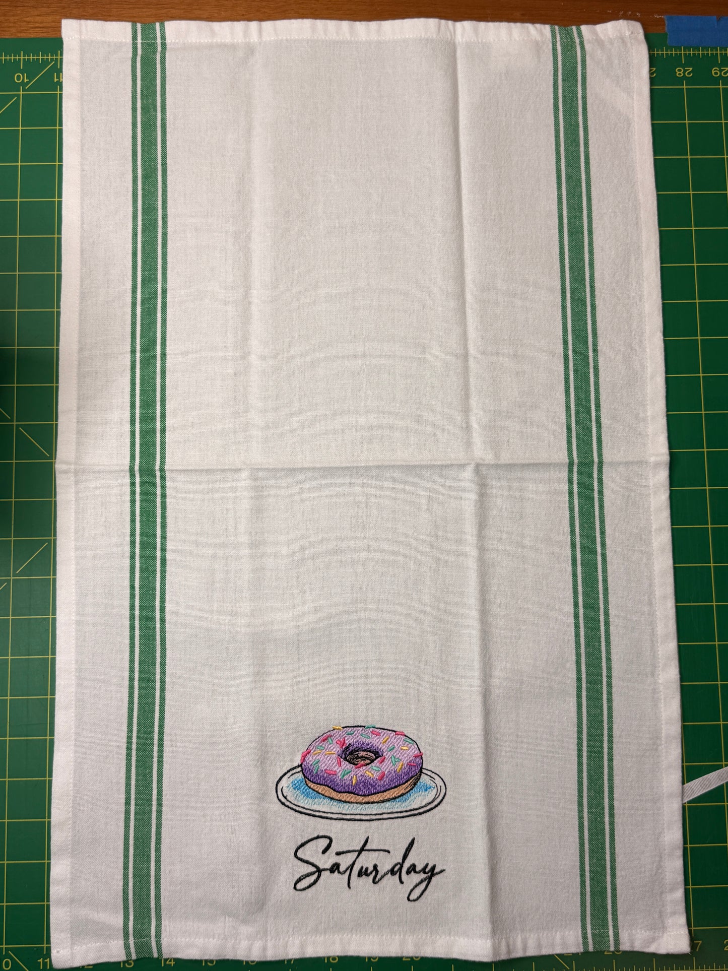 Dessert Lovers Days of the Week Towel set of 7