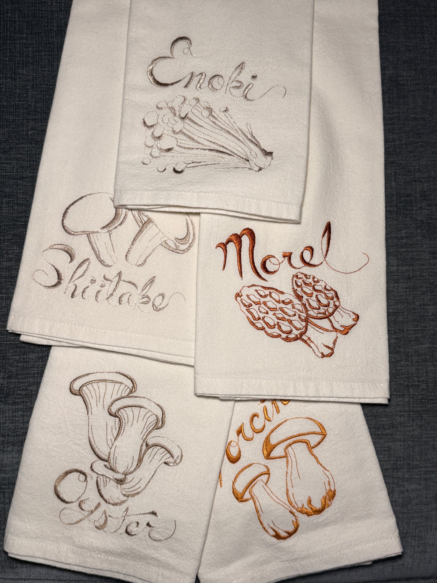 Mushroom Towels set of 5