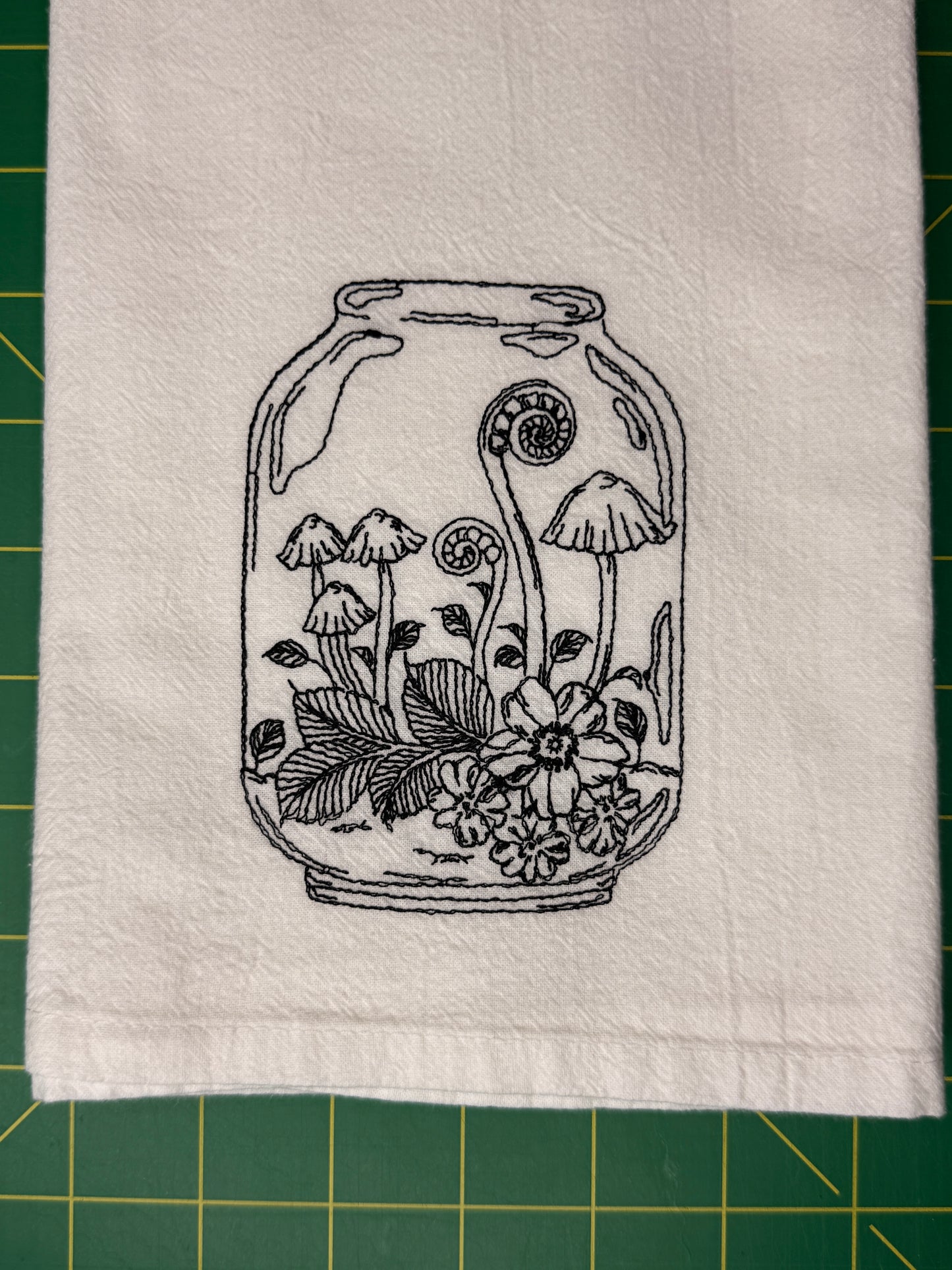 Mushroom Terrarium towel