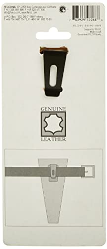 FELCO F910 USA Made Leather Holster – Belt Pouch for Pruners, Wire Cutters & Folding Saws | Tool Holster with Clip & Loop Attachment | Heavy-Duty Genuine Leather, Molded Fit, Universal Tool Carry