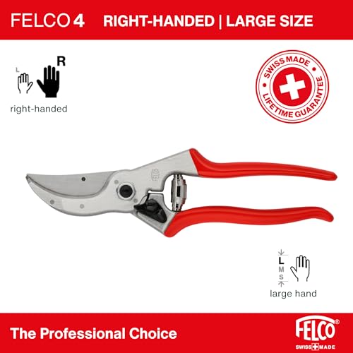 Felco F2 Pruning Shears – 9.25" Swiss-Made Garden Clippers for Professional Pruning | Hand Pruners for Gardening | Garden Tool Cutter with Precision Bypass Blade, Aluminum Body, Replaceable Parts