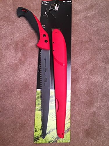 FELCO Model 611 Pruning Saw with Sheath, 13-inch Straight Blade