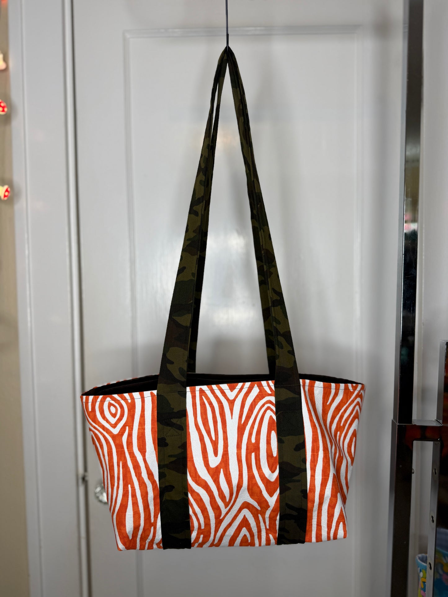 Wood Grain Mini Tote Bag