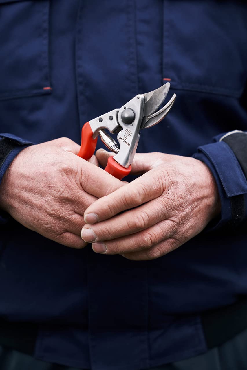 Felco F2 Pruning Shears – 9.25" Swiss-Made Garden Clippers for Professional Pruning | Hand Pruners for Gardening | Garden Tool Cutter with Precision Bypass Blade, Aluminum Body, Replaceable Parts