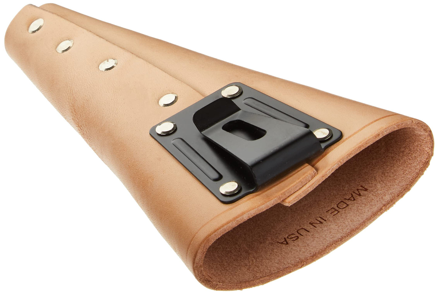 FELCO F910 USA Made Leather Holster – Belt Pouch for Pruners, Wire Cutters & Folding Saws | Tool Holster with Clip & Loop Attachment | Heavy-Duty Genuine Leather, Molded Fit, Universal Tool Carry