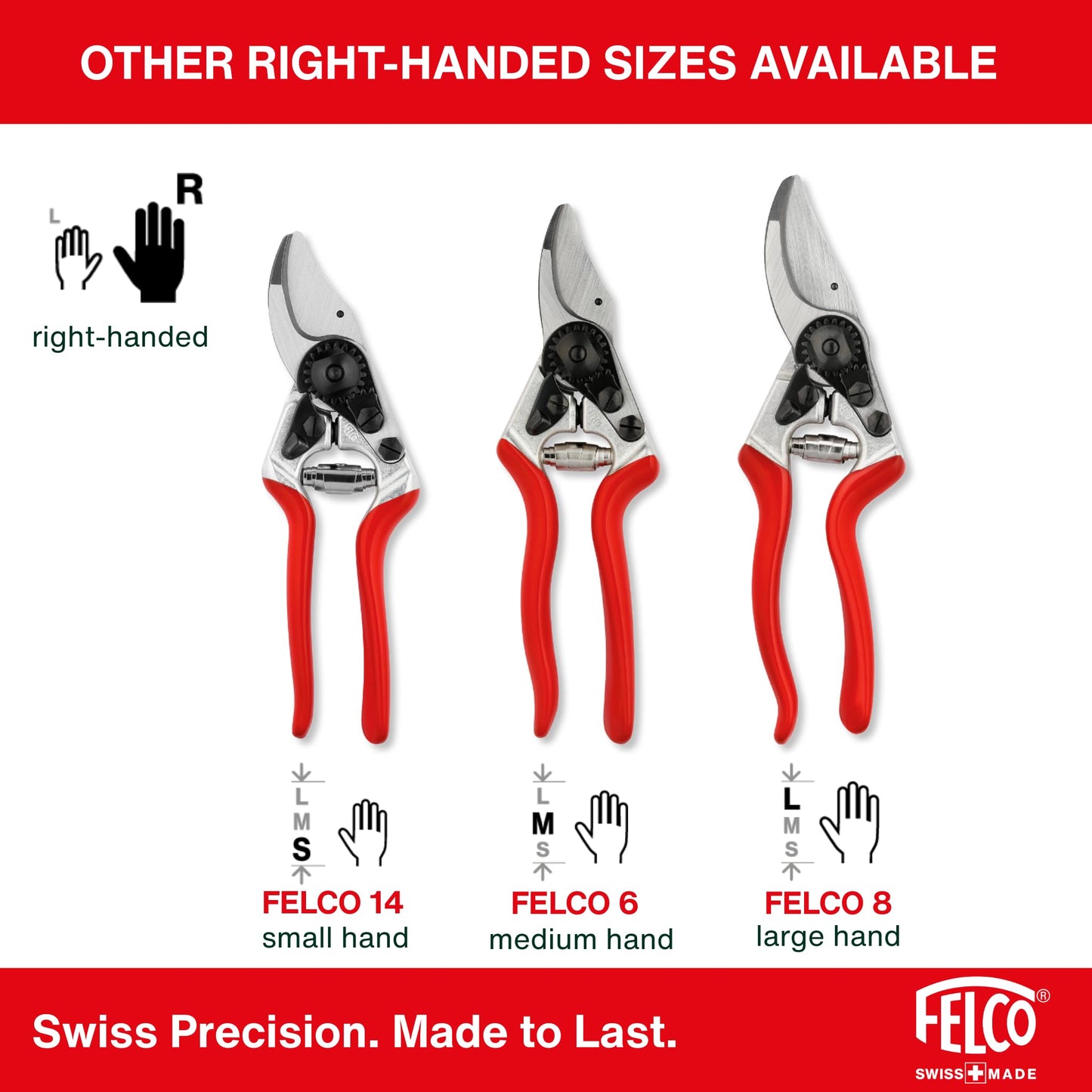 Felco F2 Pruning Shears – 9.25" Swiss-Made Garden Clippers for Professional Pruning | Hand Pruners for Gardening | Garden Tool Cutter with Precision Bypass Blade, Aluminum Body, Replaceable Parts