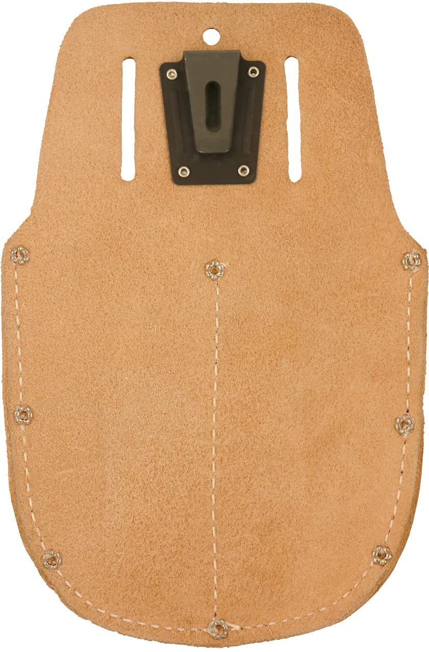 FELCO F910 USA Made Leather Holster – Belt Pouch for Pruners, Wire Cutters & Folding Saws | Tool Holster with Clip & Loop Attachment | Heavy-Duty Genuine Leather, Molded Fit, Universal Tool Carry
