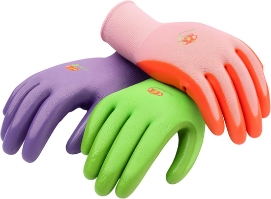 6 Pairs Women Gardening Gloves with Micro-Foam Coating - Garden Gloves Texture Grip - Working Gloves For Weeding, Digging, Raking and Pruning, Medium, Assorted color