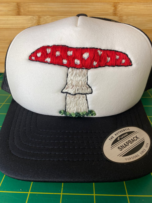 Embroidered Amanita Trucker Hat