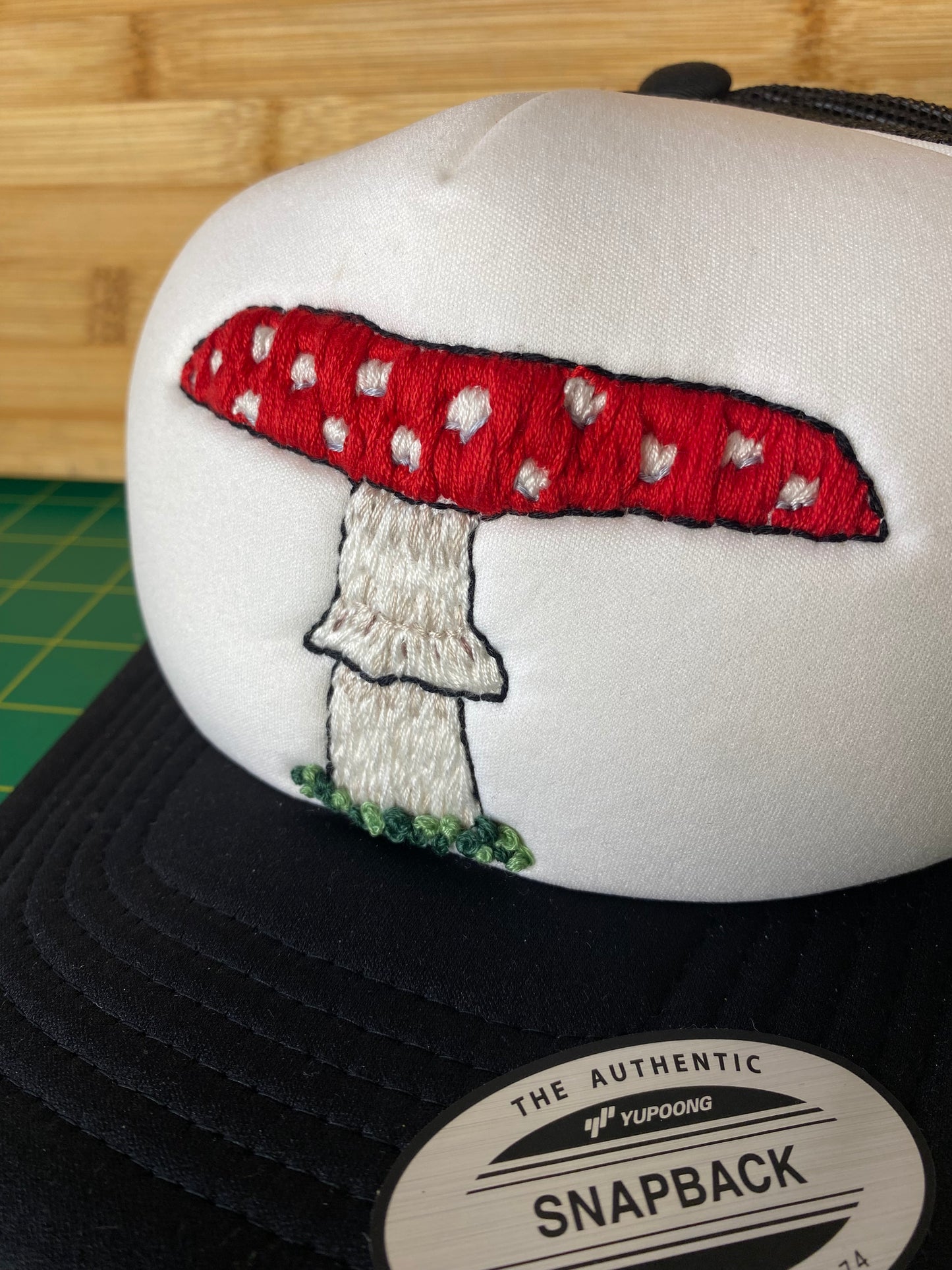 Embroidered Amanita Trucker Hat
