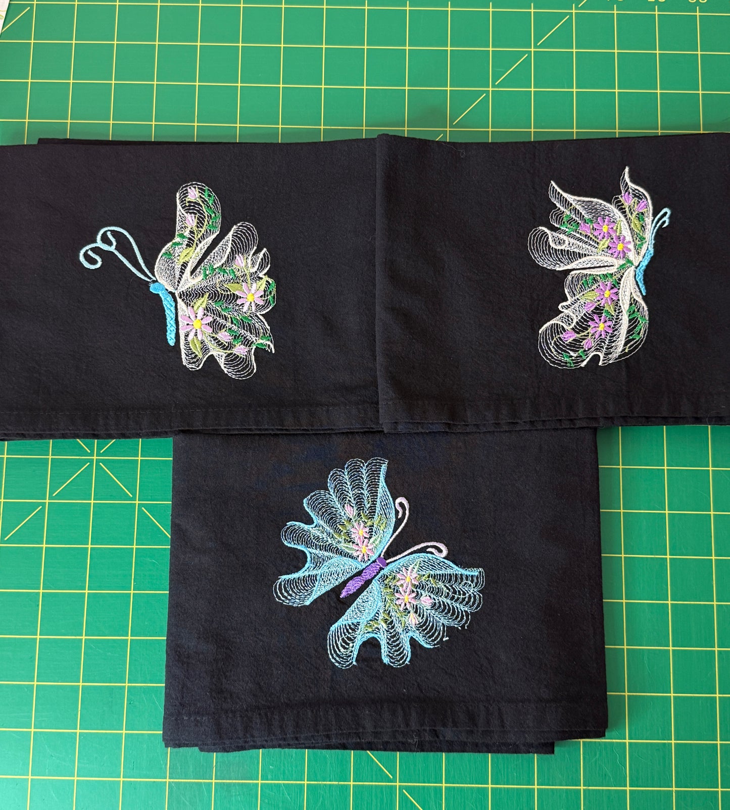Magical Butterfly Towels, set of 3