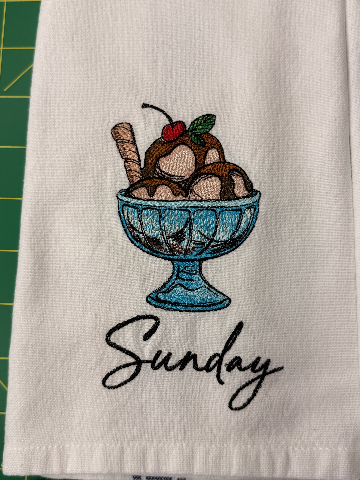 Dessert Lovers Days of the Week Towel set of 7