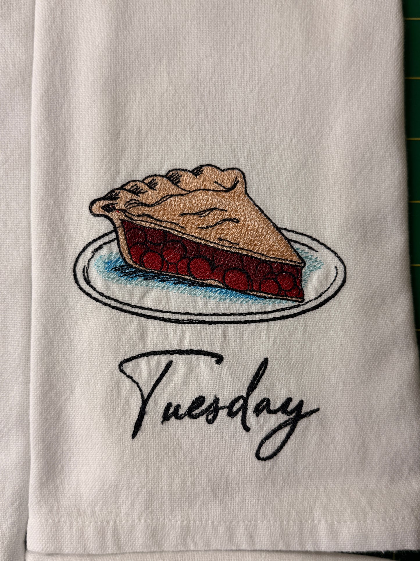 Dessert Lovers Days of the Week Towel set of 7