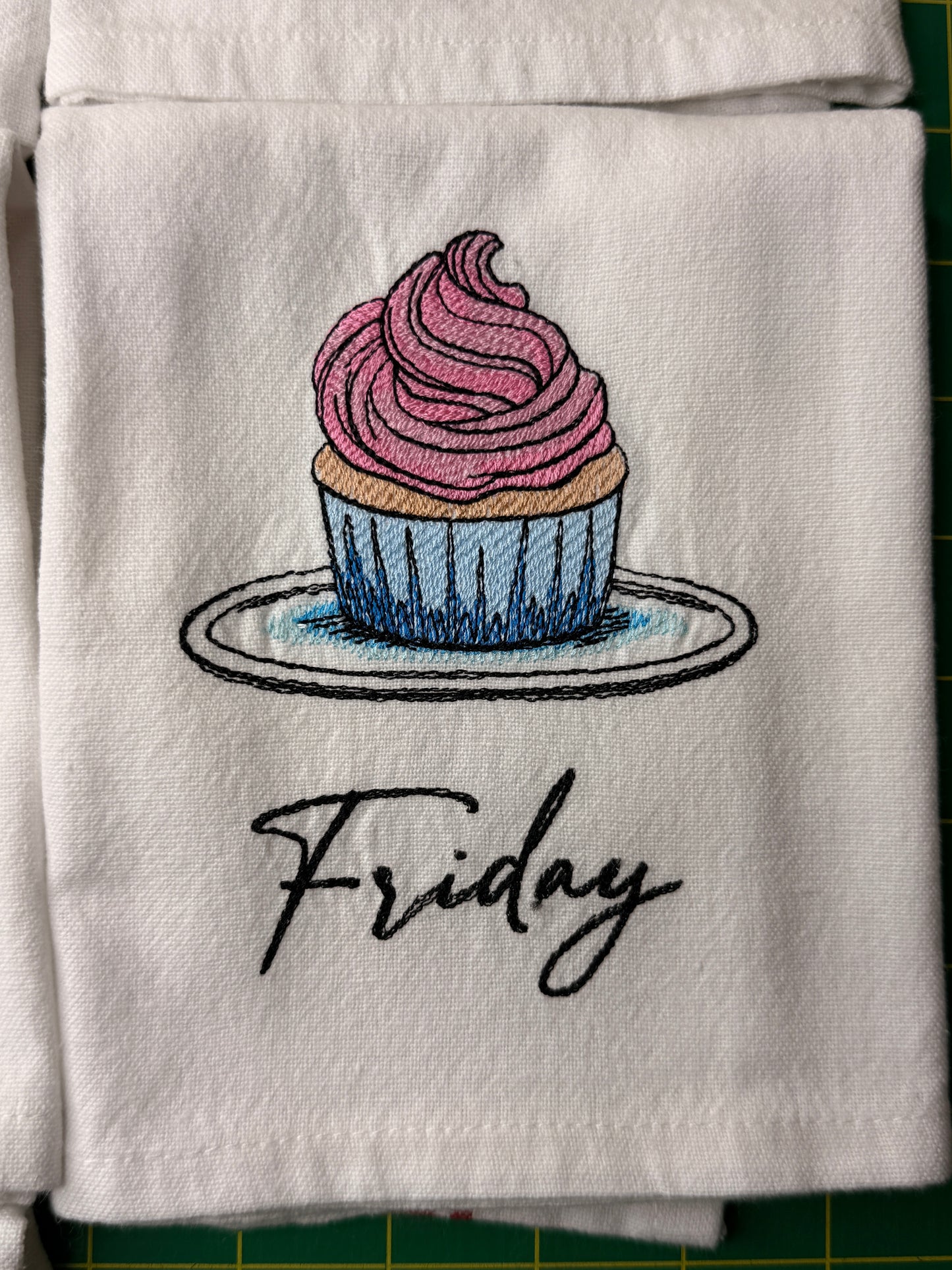 Dessert Lovers Days of the Week Towel set of 7