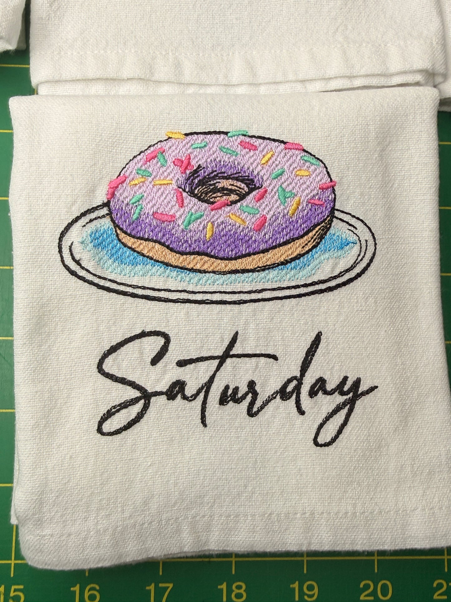 Dessert Lovers Days of the Week Towel set of 7