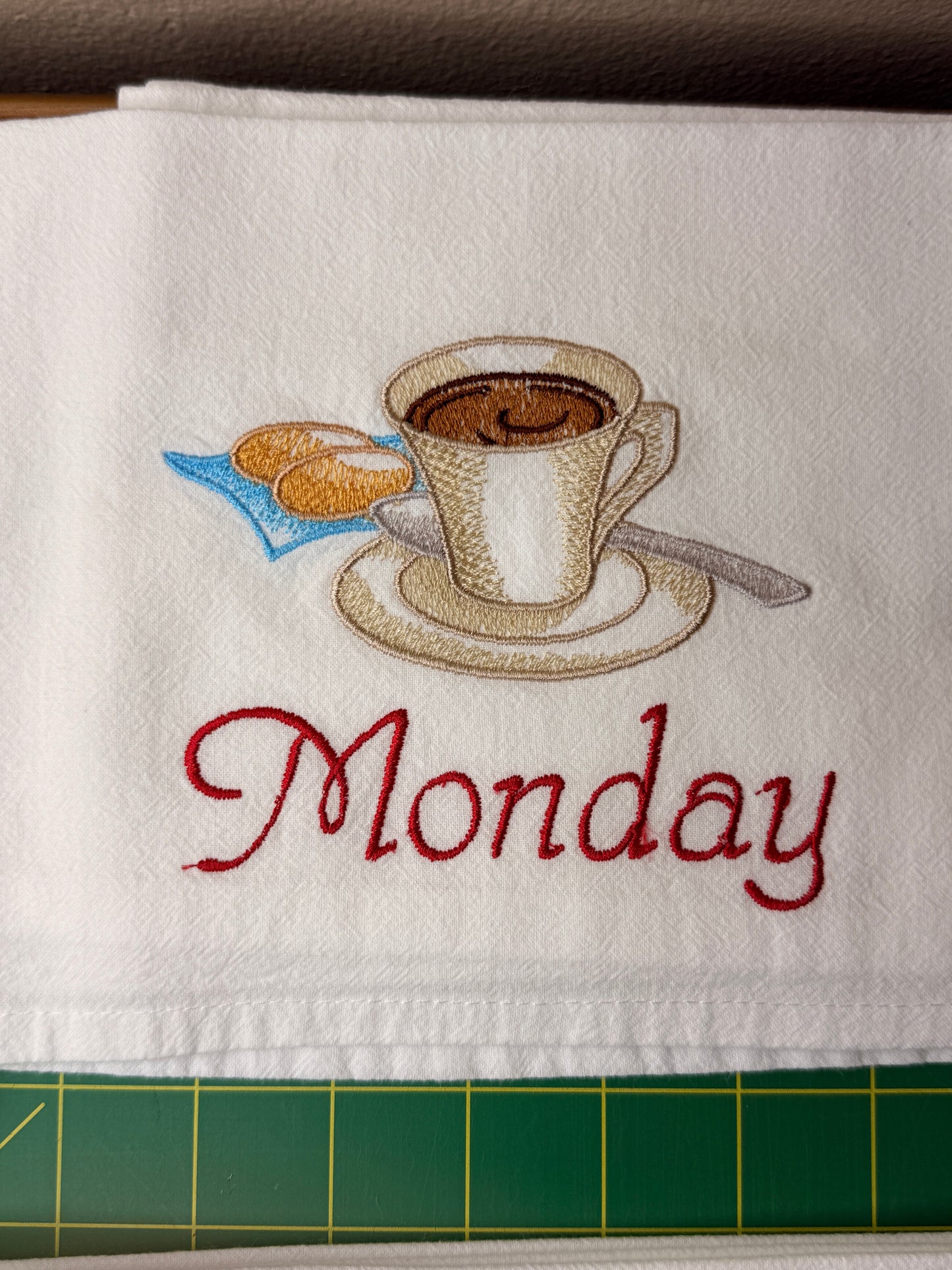 Coffee Lovers Days of the Week Towel set of 7