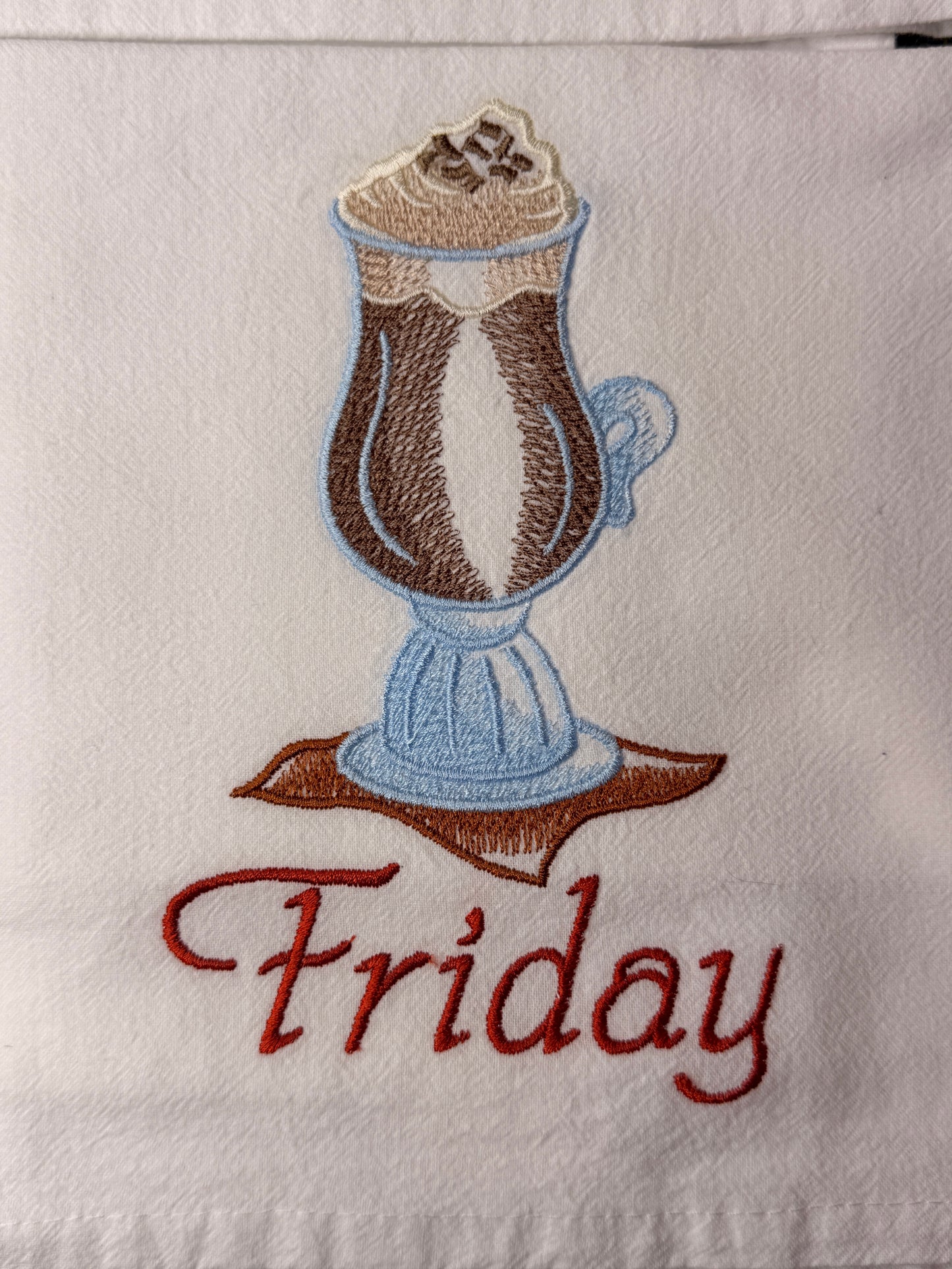 Coffee Lovers Days of the Week Towel set of 7