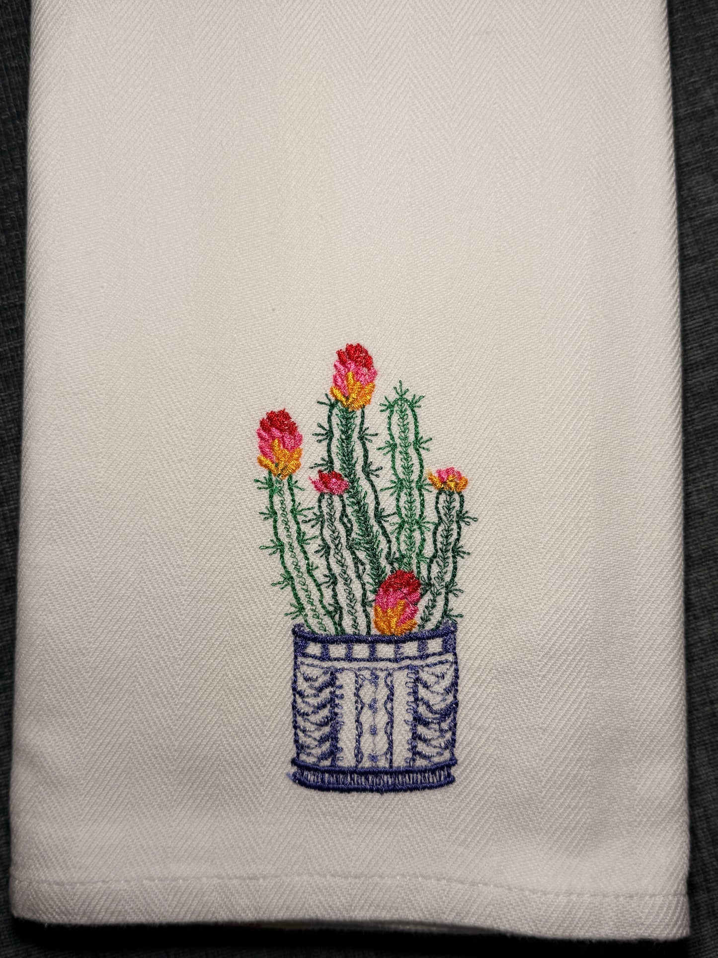 Cactus and Pottery Towels set of 4