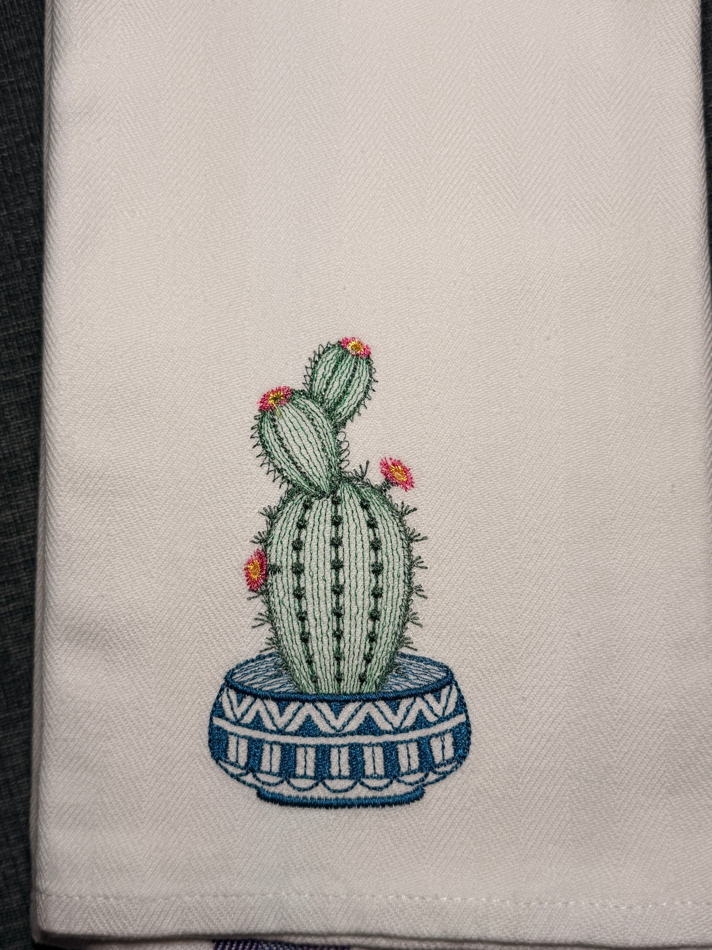 Cactus and Pottery Towels set of 4