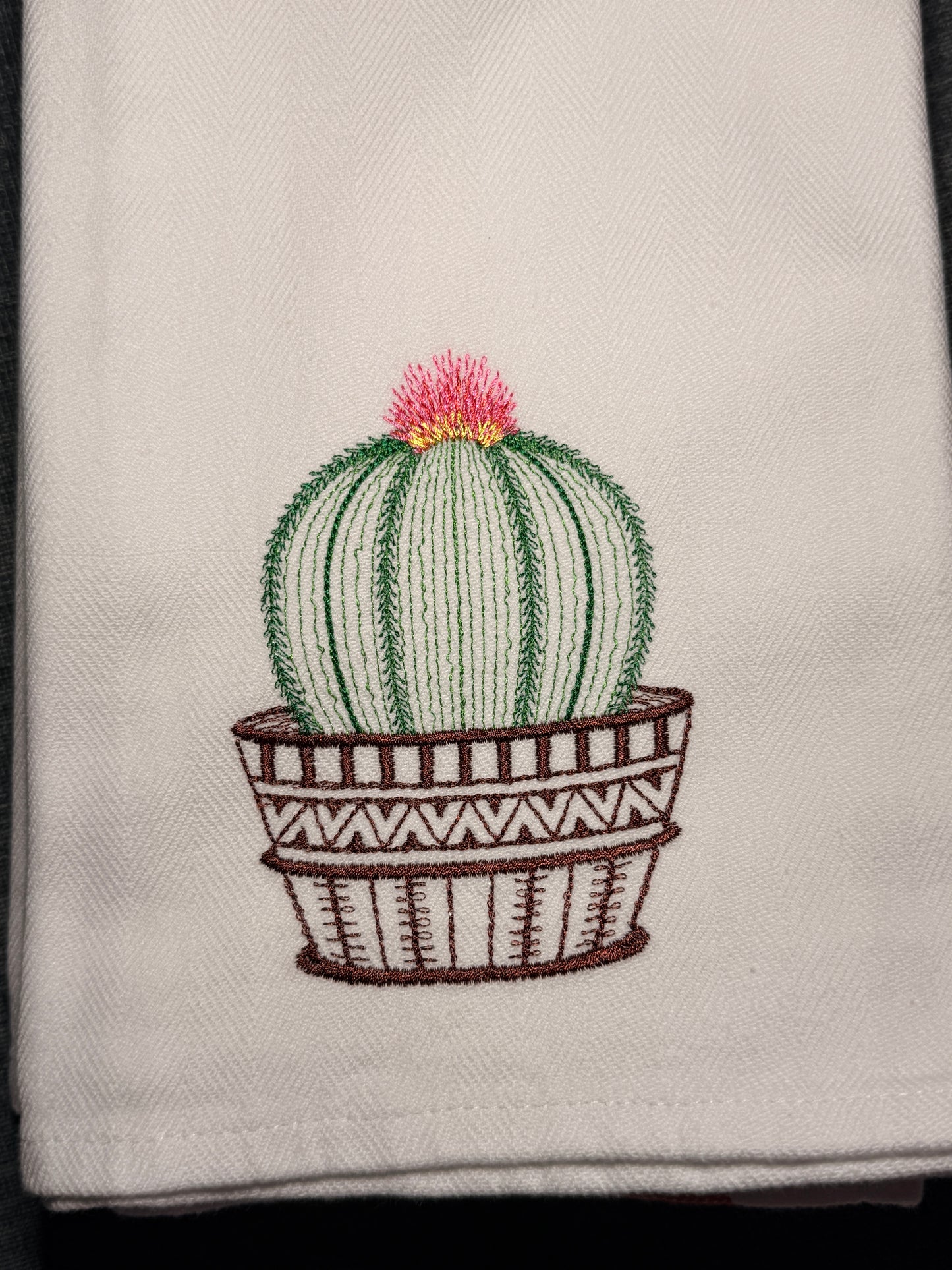 Cactus and Pottery Towels set of 4
