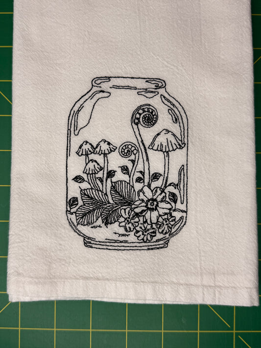 Mushroom Terrarium towel