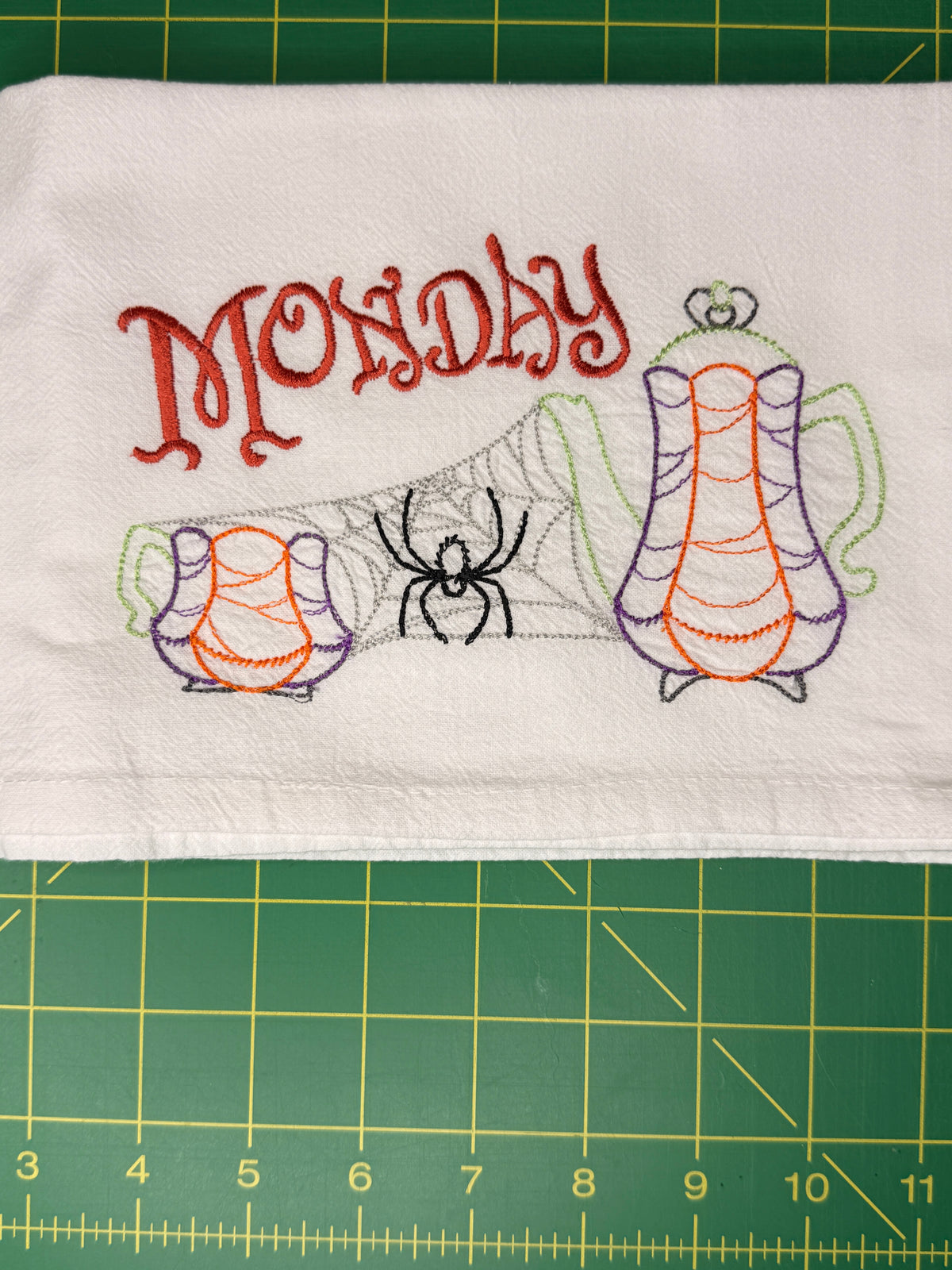 Halloween Days of the Week Towel Set of 7