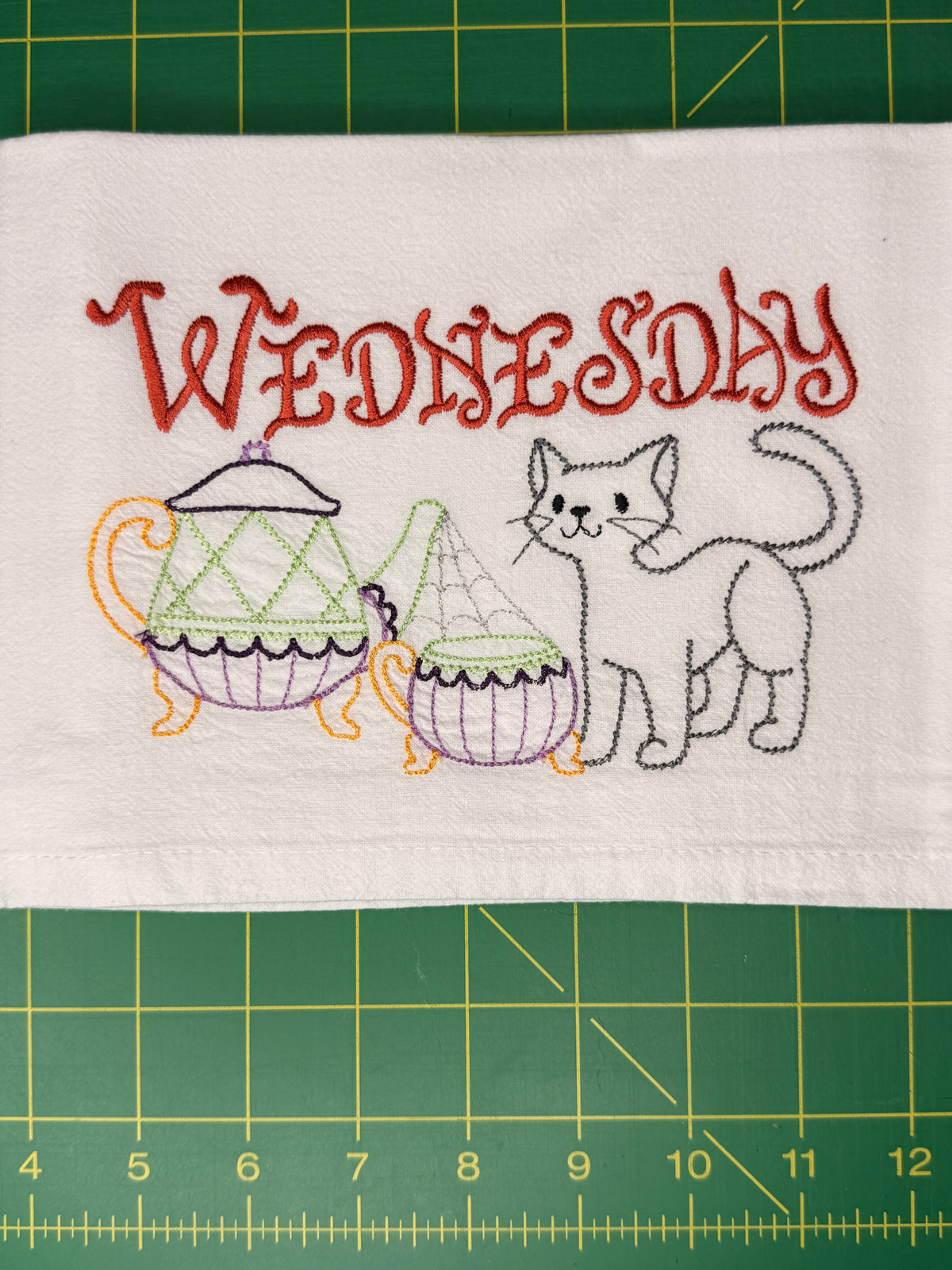 Halloween Days of the Week Towel Set of 7