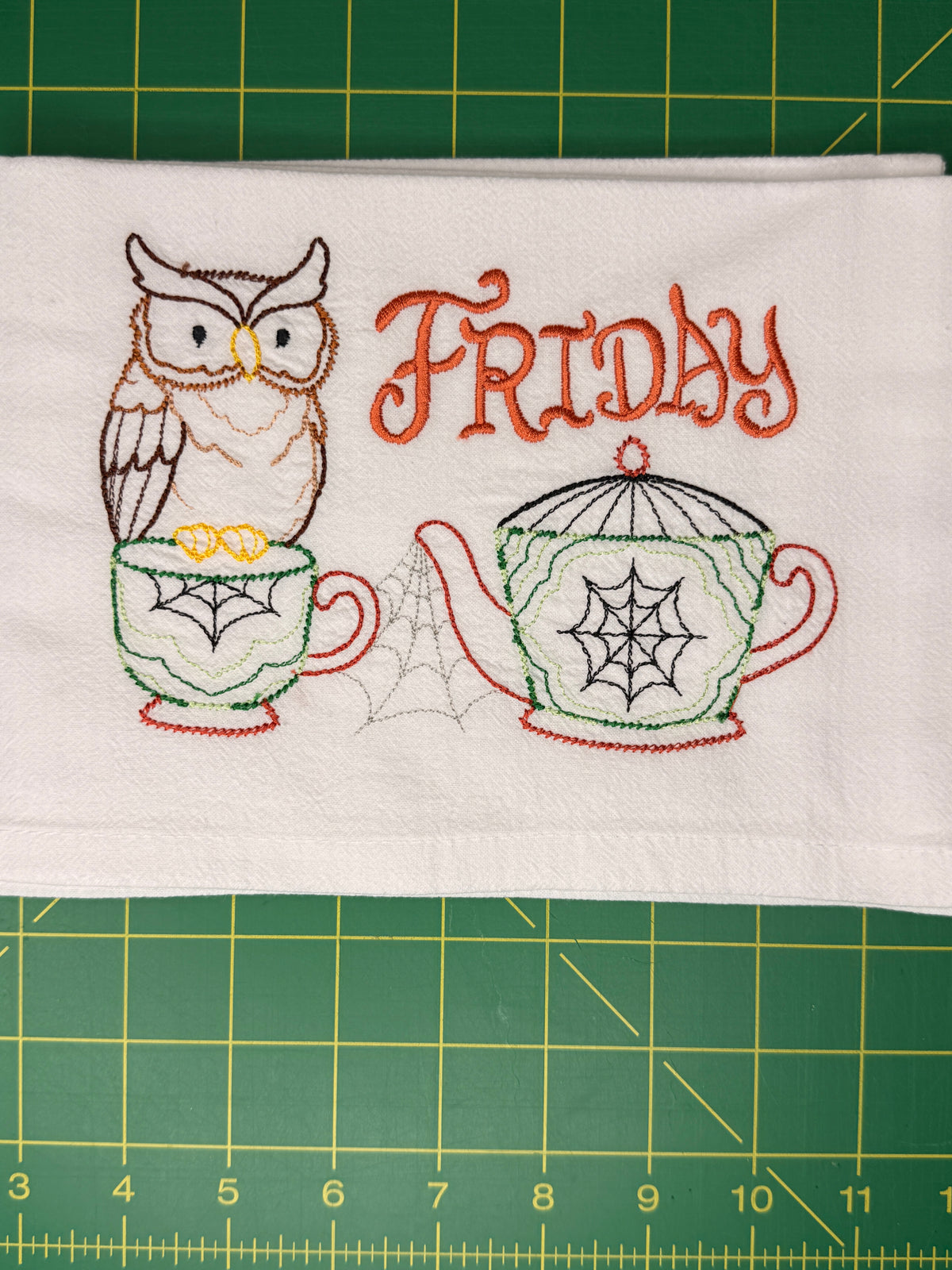 Halloween Days of the Week Towel Set of 7