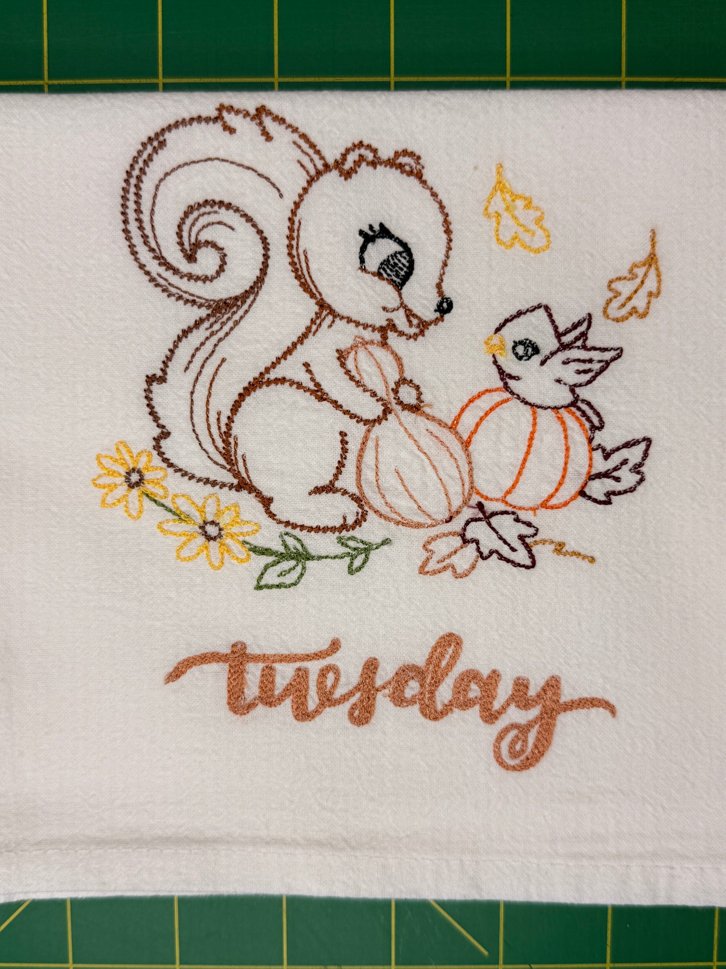 Cute Animals Days of the Week Towel set of 7