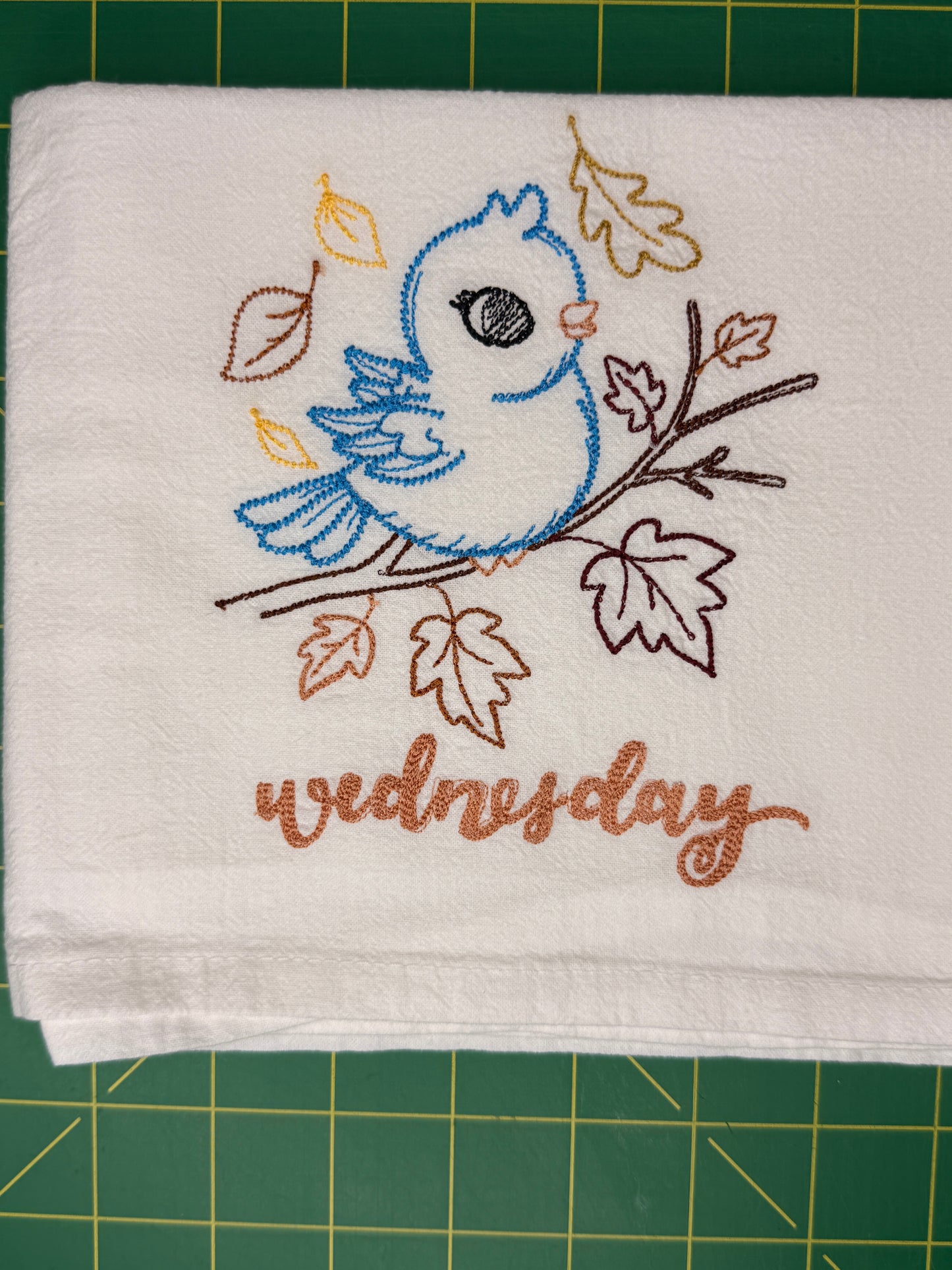 Cute Animals Days of the Week Towel set of 7