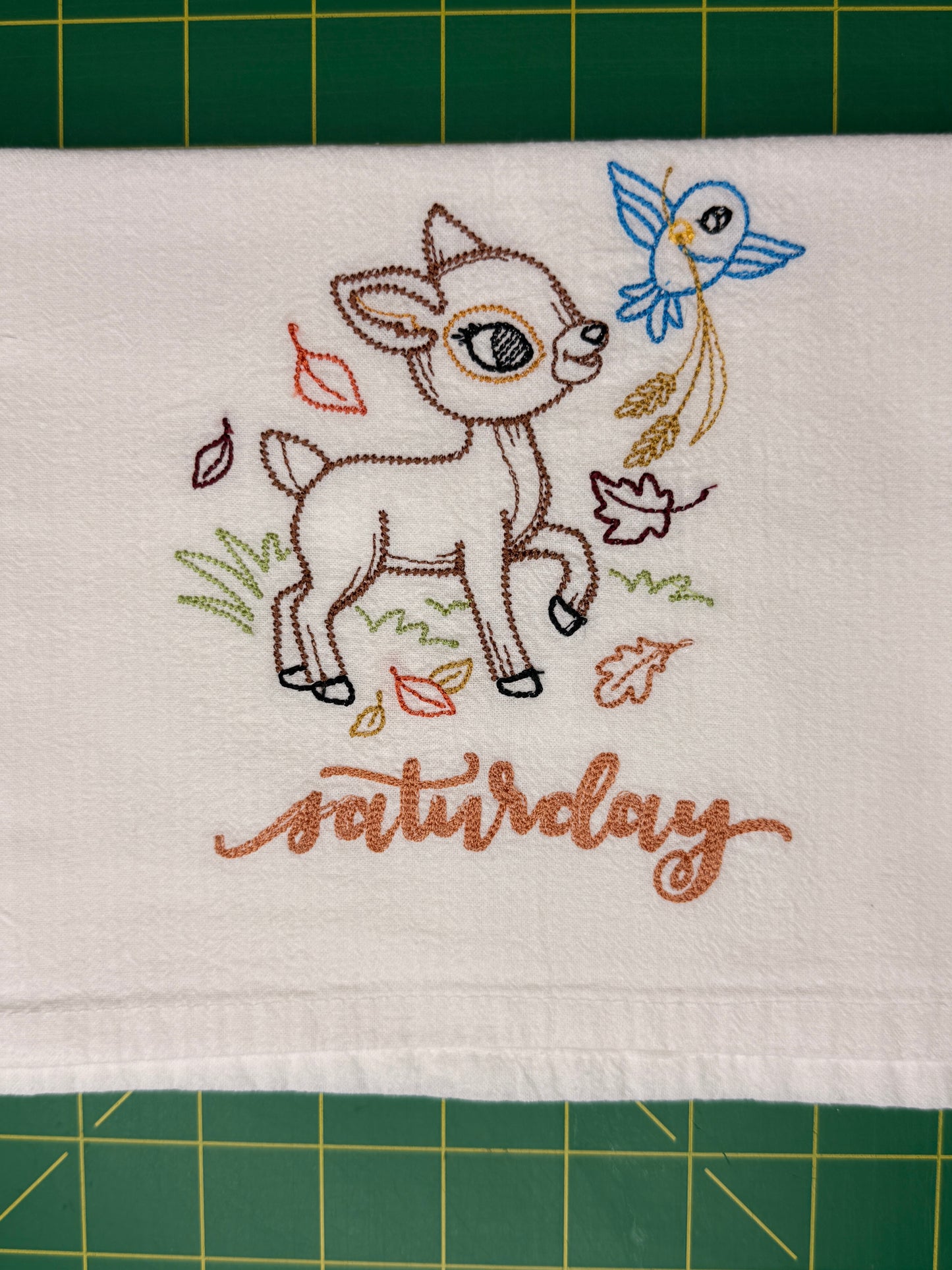 Cute Animals Days of the Week Towel set of 7