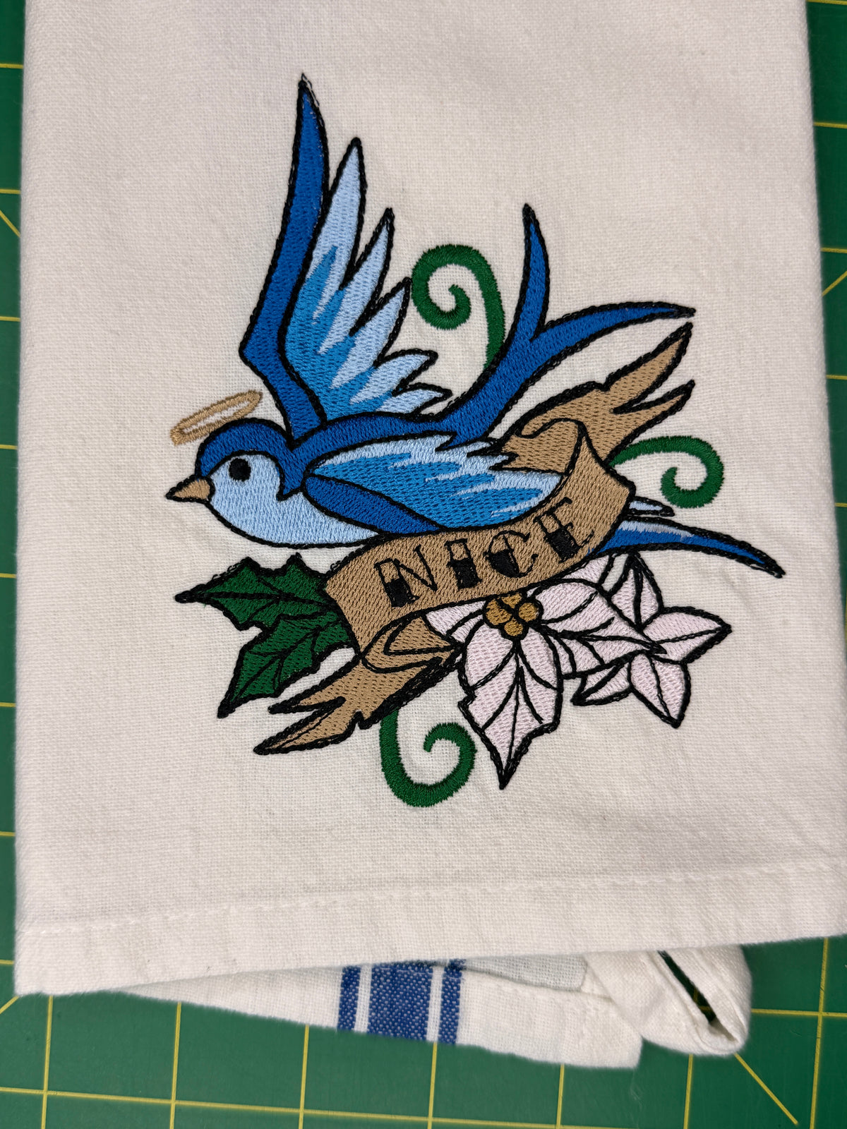 Naughty and Nice Birds Set of 2 Towels
