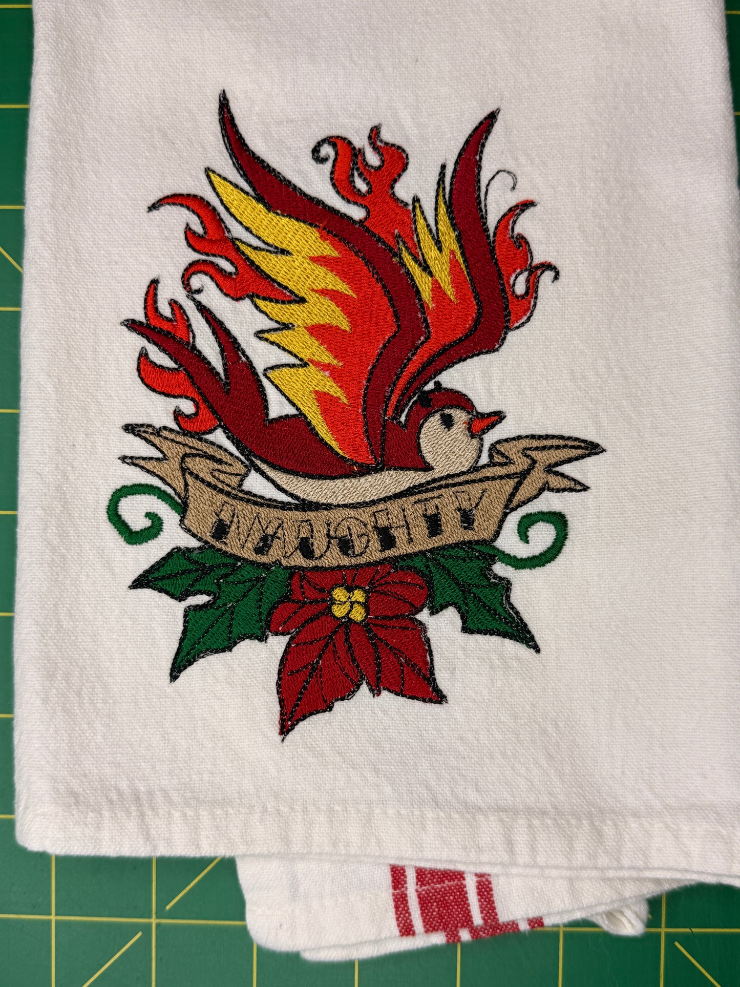 Naughty and Nice Birds Set of 2 Towels