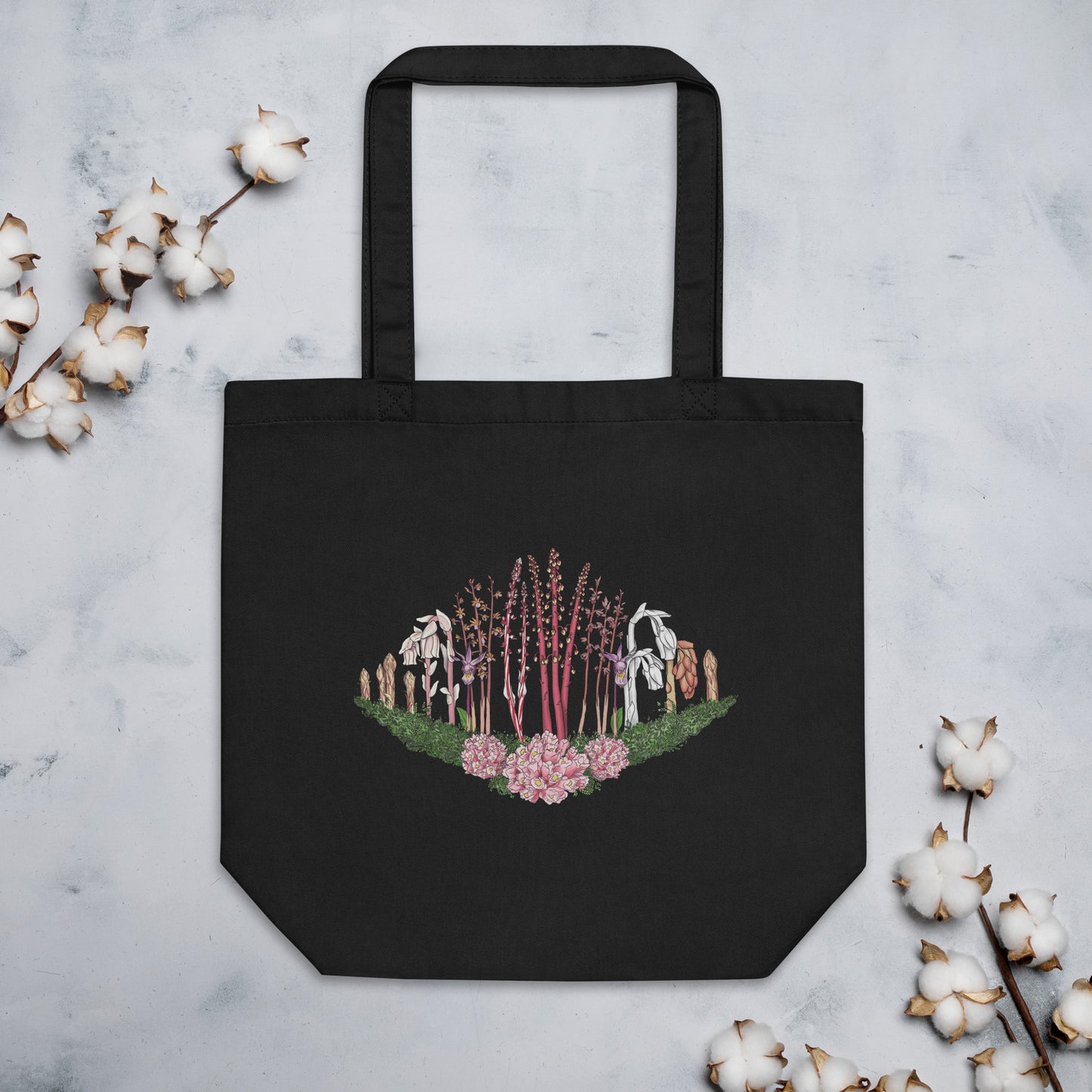 Mycoheterotroph and orchid tote bag